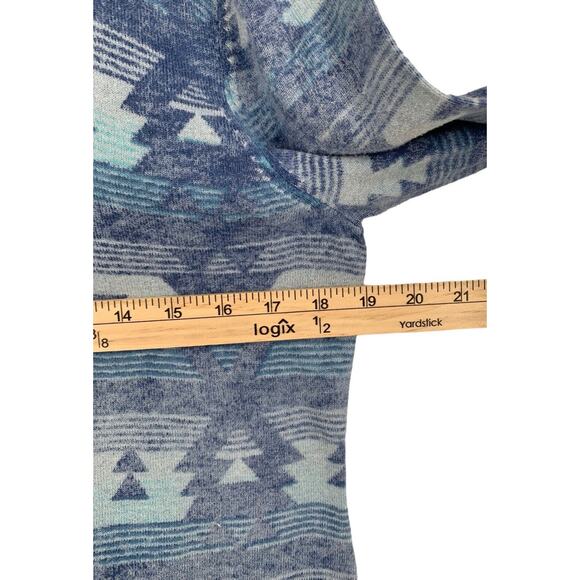 Ruff Hewn Southwestern Aztec Hooded Cotton Sweater Medium - Picture 4 of 8